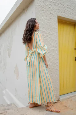 Tularosa Linen Midi Dress Spritz