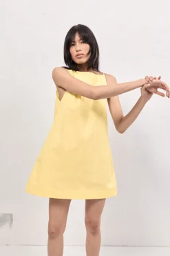 Tulli Mini Dress Lemon