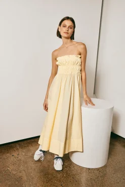 Vacanza Midi Dress Lemon