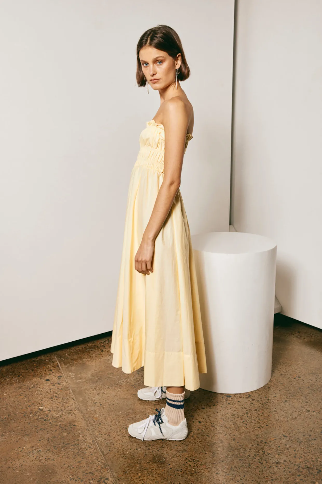 Vacanza Midi Dress Lemon