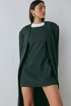 Vale Mini Dress Charcoal