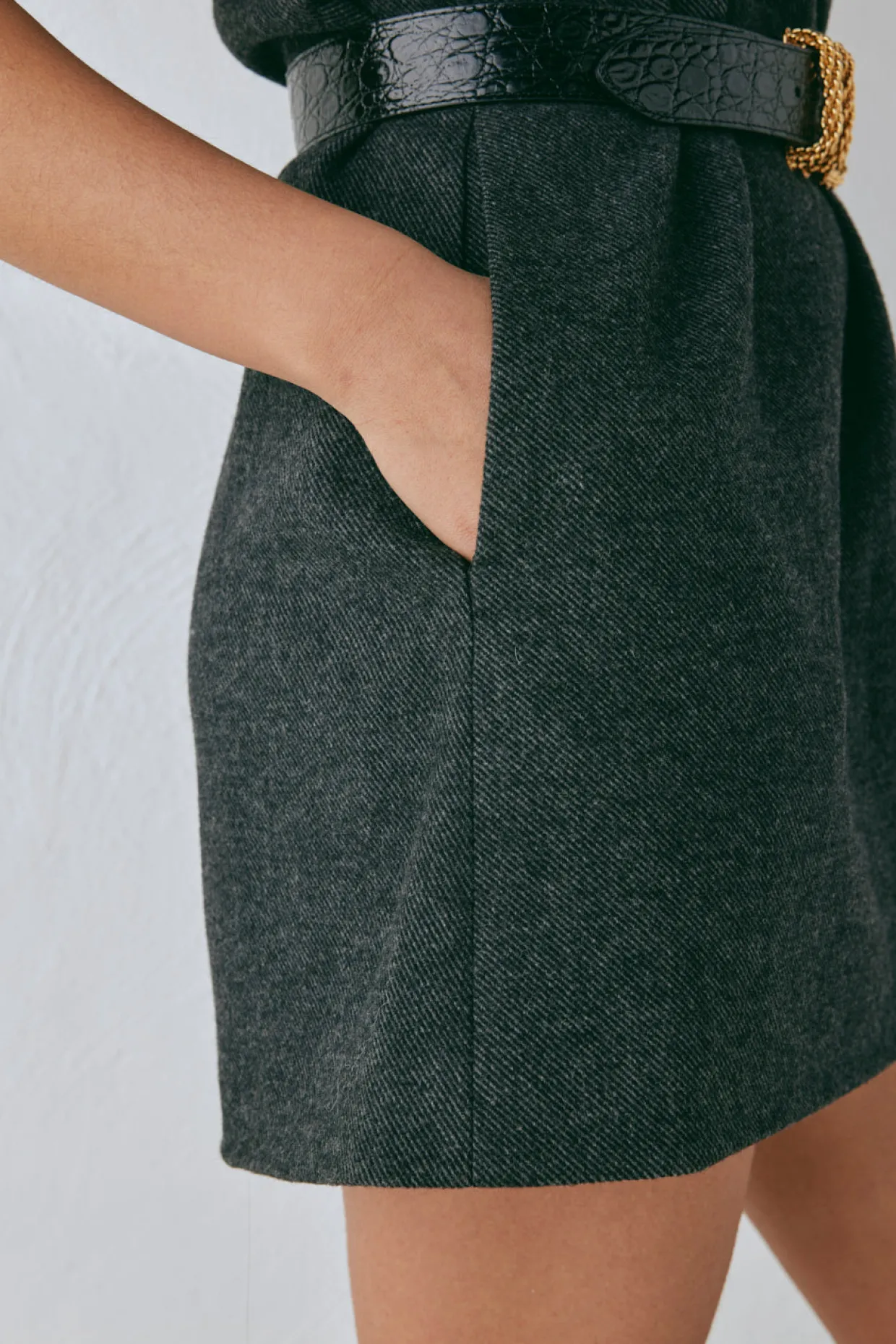 Vale Mini Dress Charcoal