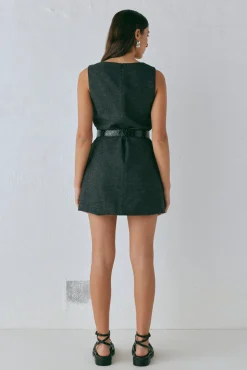 Vale Mini Dress Charcoal