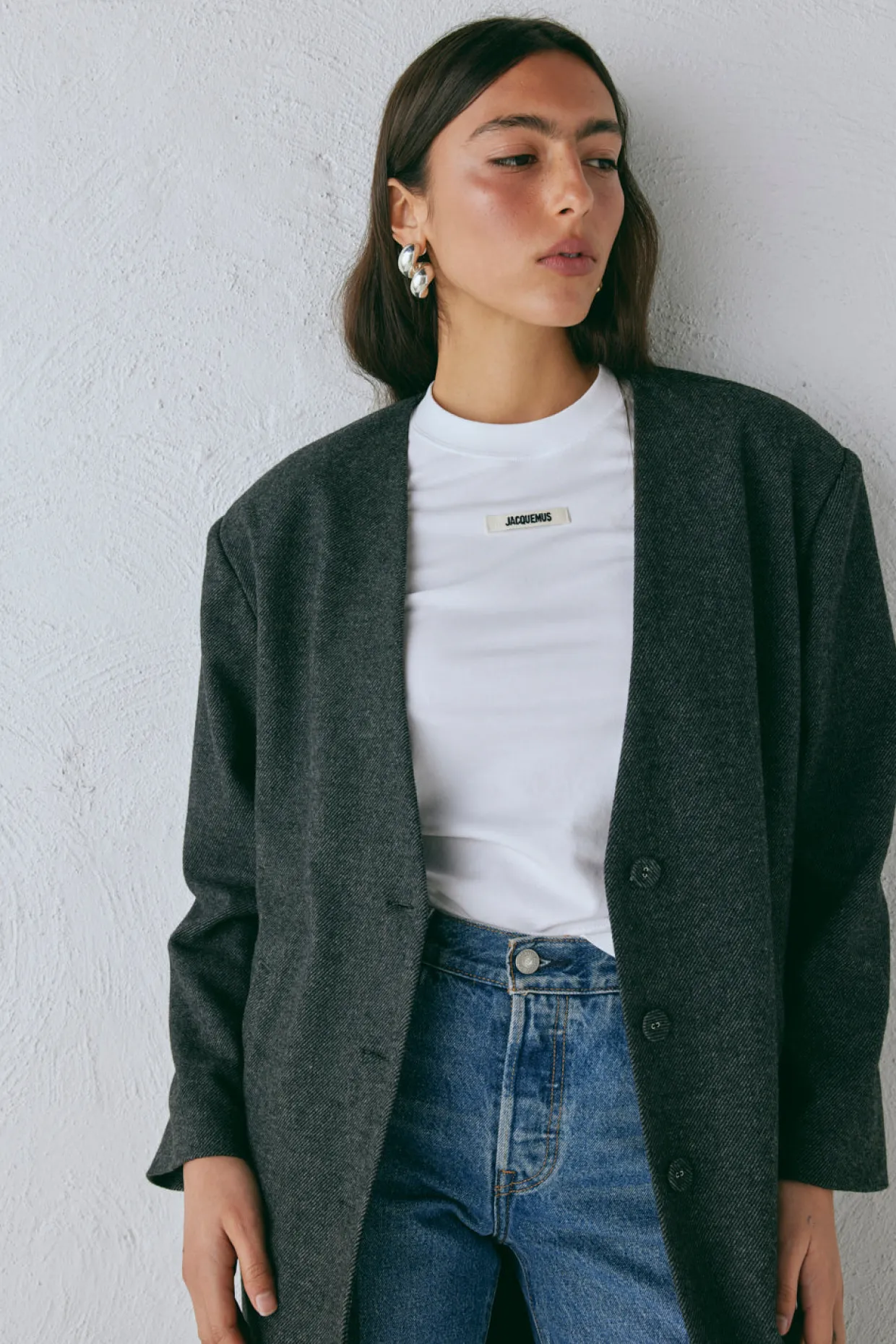 Vale Trench Coat Charcoal