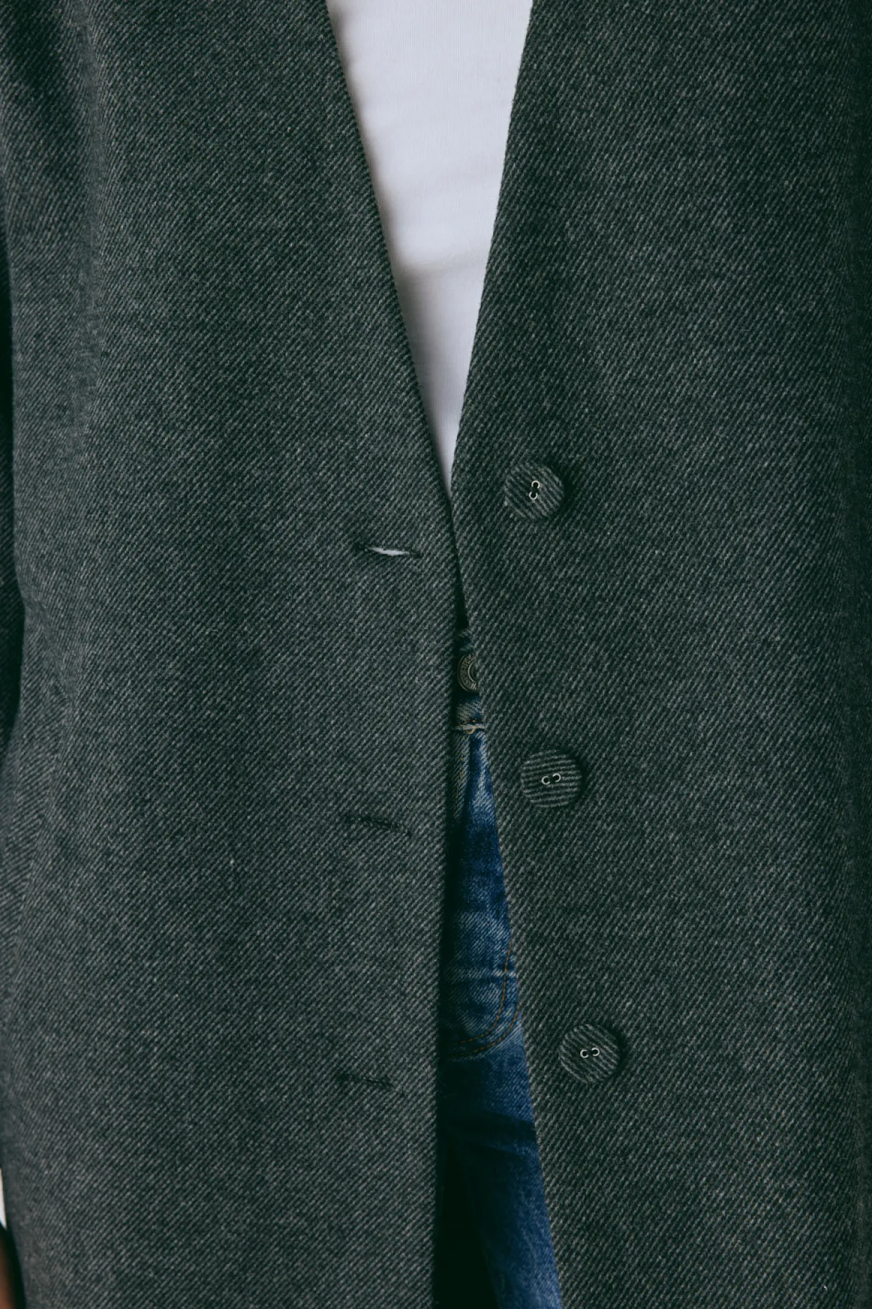 Vale Trench Coat Charcoal
