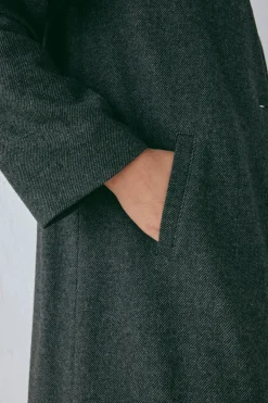 Vale Trench Coat Charcoal