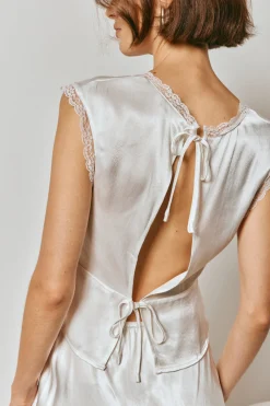 Vintage Lover Tie Back Top White